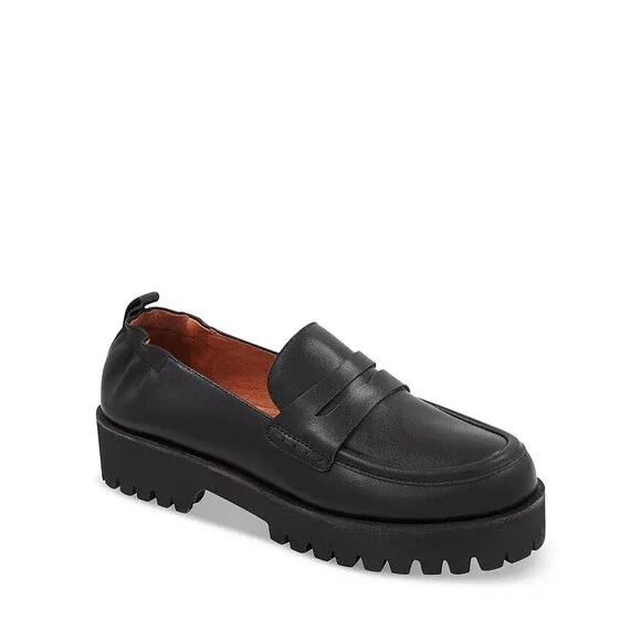 Andre Assous Black Loafers - Picture 1 of 15